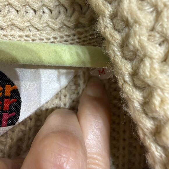 Miller Outerwear Tan Horse Vintage Cardigan Sz M - Picture 7 of 14